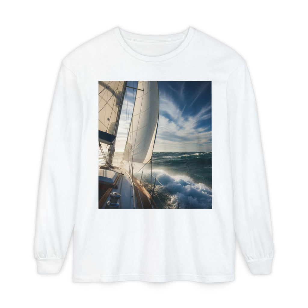 Unisex Garment-dyed Long Sleeve T-Shirt