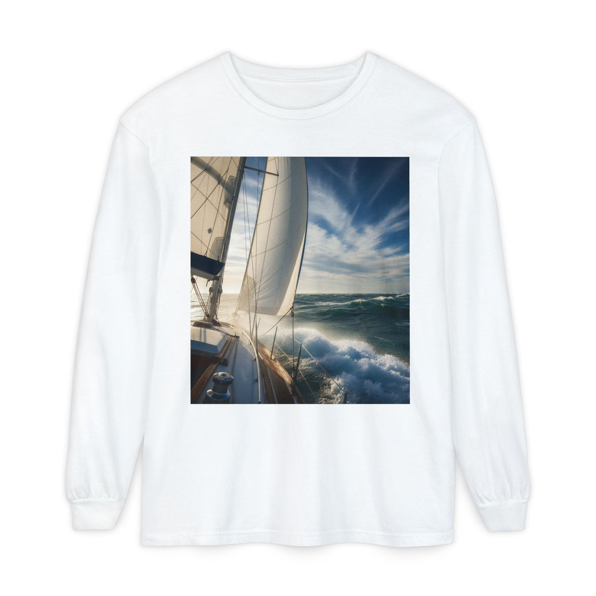Unisex Garment-dyed Long Sleeve T-Shirt