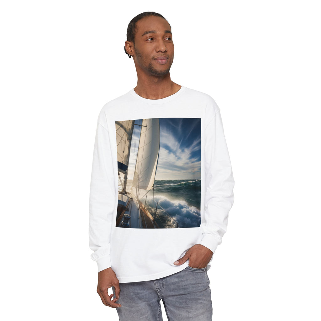 Unisex Garment-dyed Long Sleeve T-Shirt