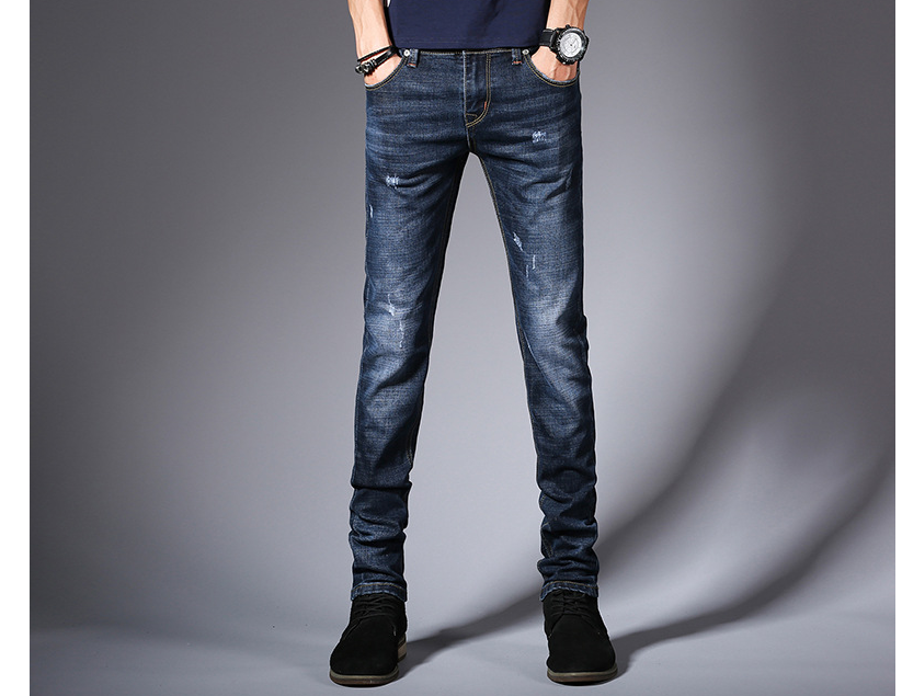 Men's Slim Fit Black Stretch Jeans for Youth 2020