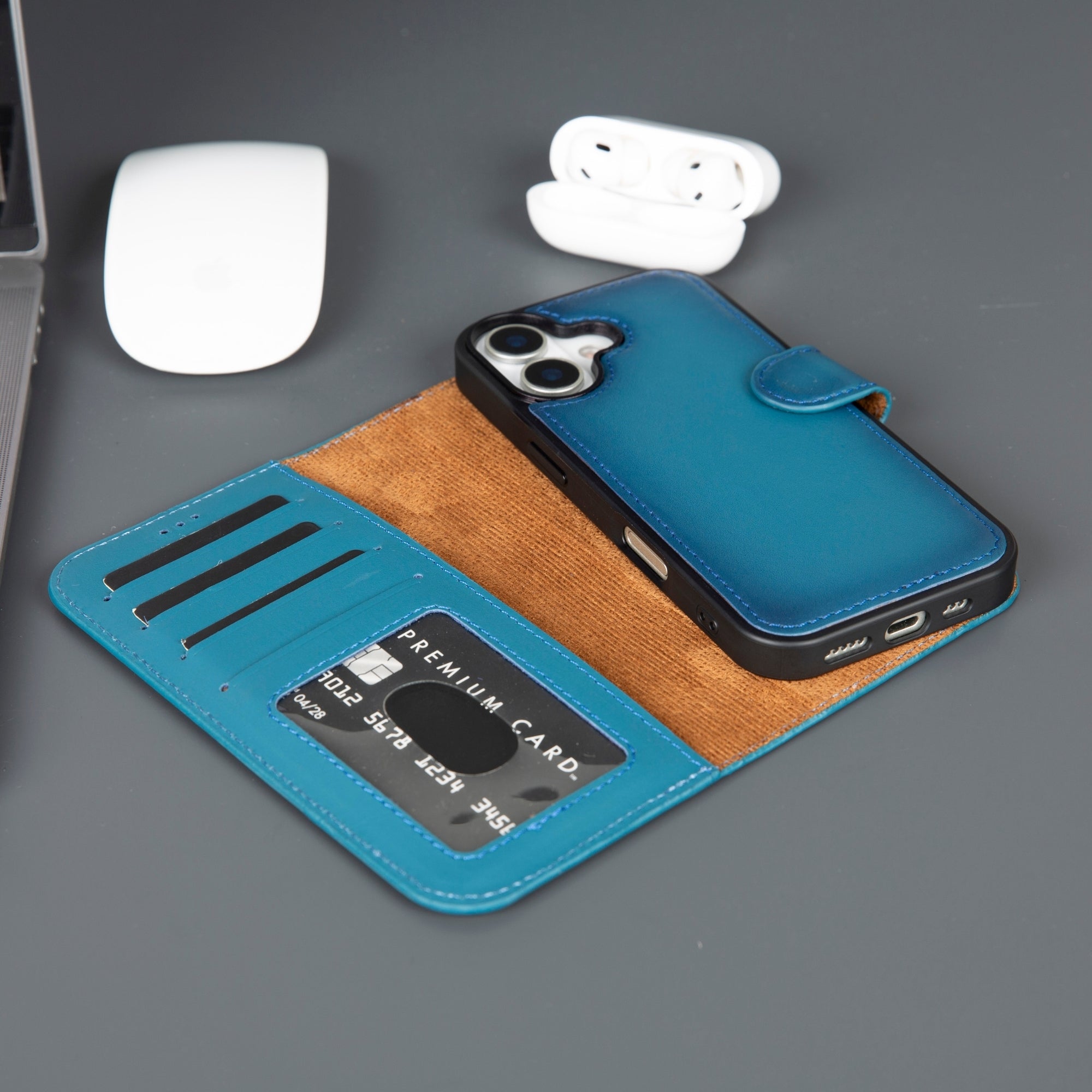 Casper iPhone 17 Leather Wallet Case – MagSafe Compatible