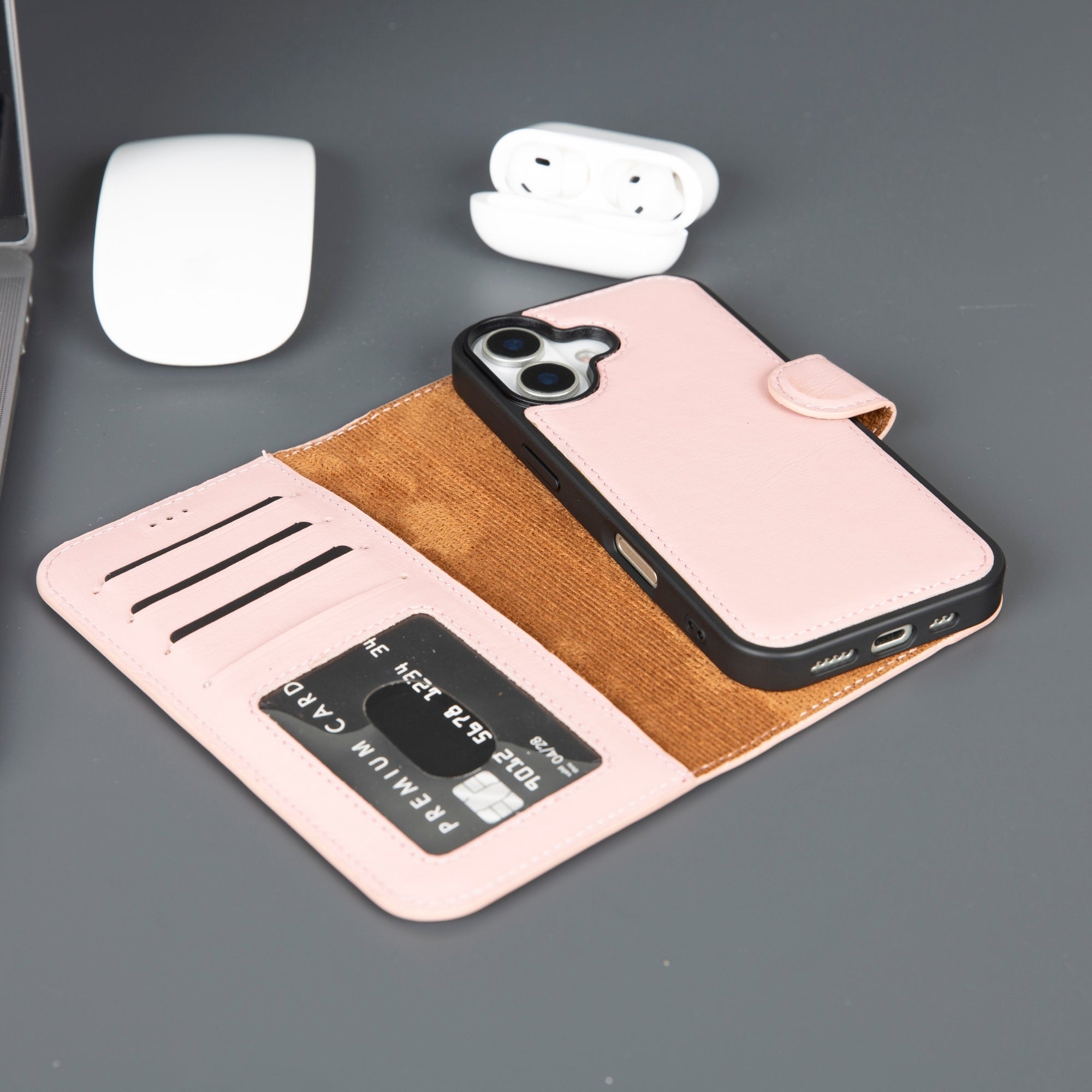 Casper iPhone 17 Leather Wallet Case – MagSafe Compatible